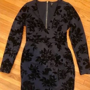 Navy and Black Formal Dress